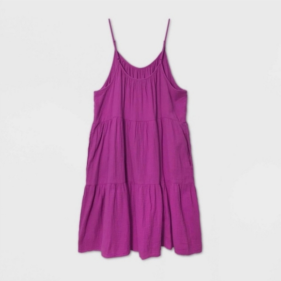 NWT Universal Thread pink Tiered Dress - Picture 2 of 8